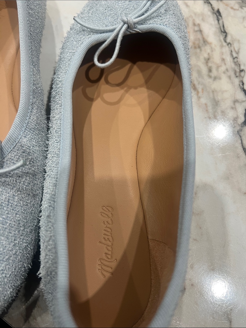 Madewell Pale Blue Terry Ballet Flat